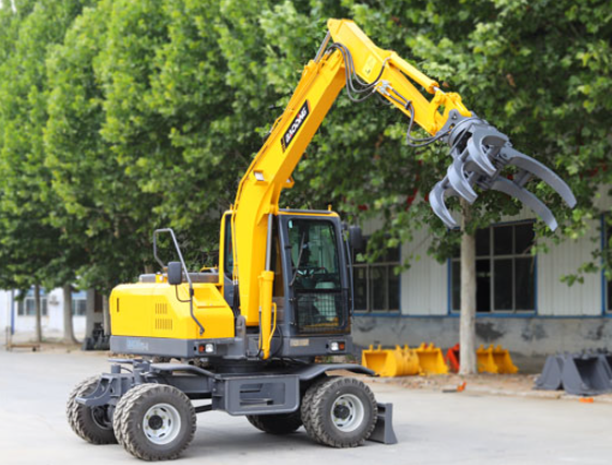 15-6 wheel excavator accessories for grabbing wooden objects
